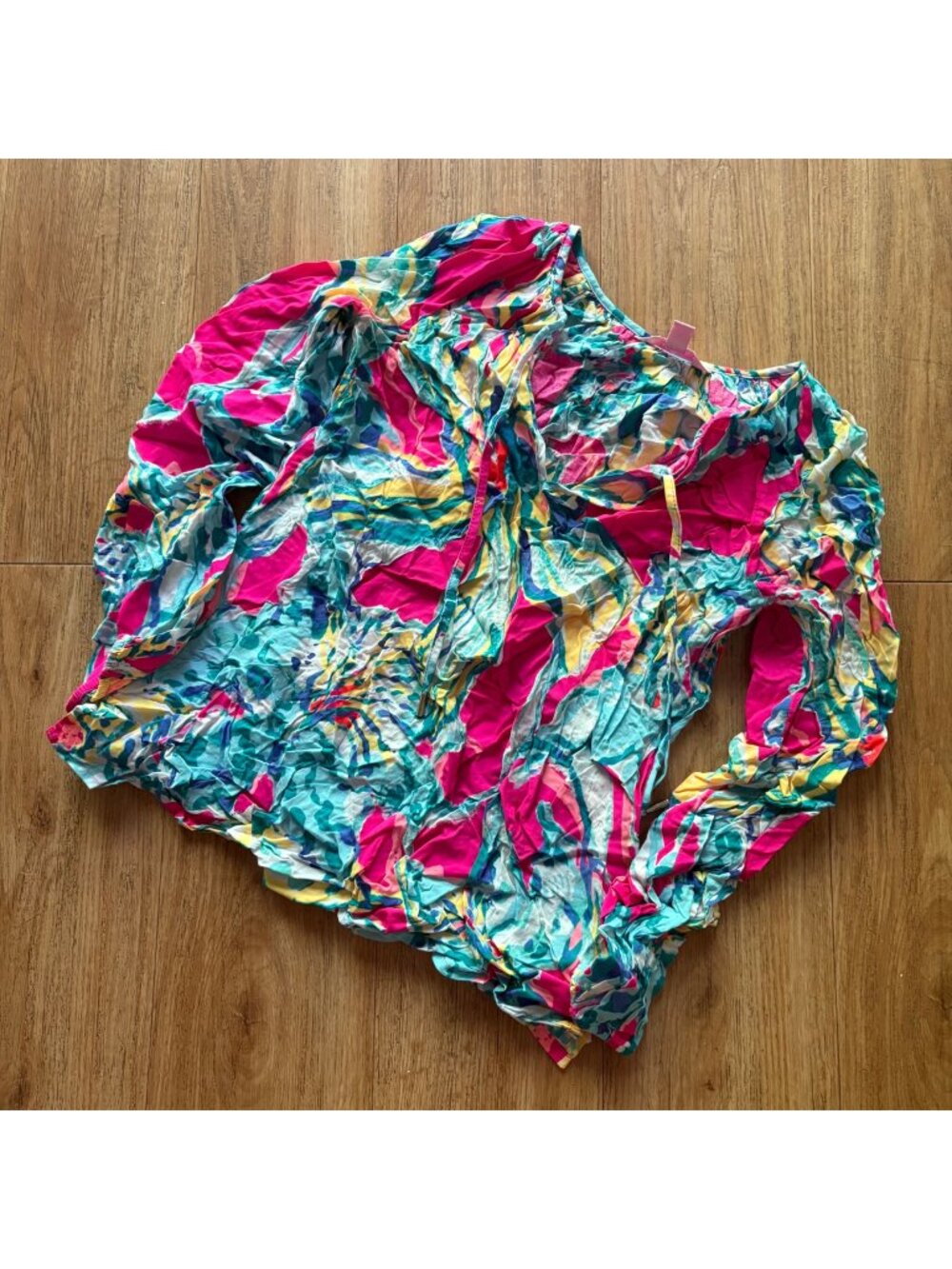 Lilly Pulitzer Long Sleeve V-Neck Blouse Multi Women’s Size XS